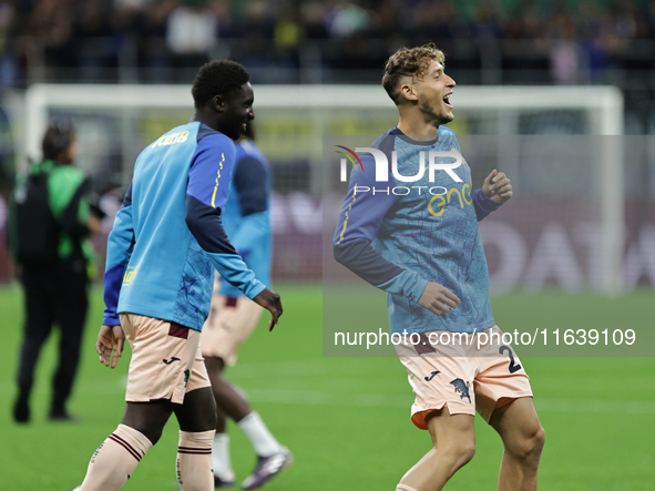 Mergim Vojvoda participates in the Serie A 2024-2025 match between Inter and Torino in Milano, Italy, on October 5, 2024 