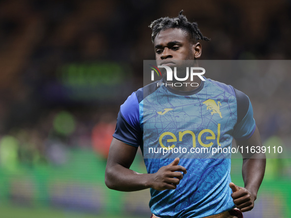 Duvan Zapata participates in the Serie A 2024-2025 match between Inter and Torino in Milano, Italy, on October 5, 2024. 