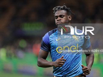 Duvan Zapata participates in the Serie A 2024-2025 match between Inter and Torino in Milano, Italy, on October 5, 2024. (