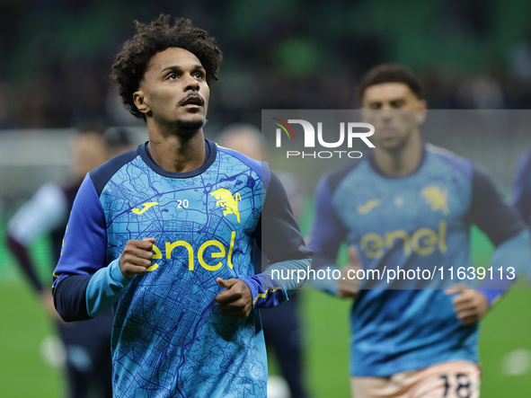 Valentino Lazaro participates in the Serie A 2024-2025 match between Inter and Torino in Milano, Italy, on October 5, 2024. 