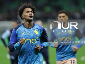 Valentino Lazaro participates in the Serie A 2024-2025 match between Inter and Torino in Milano, Italy, on October 5, 2024. (