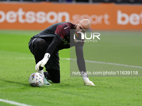 Vanja Milinkovic-Savic participates in the Serie A 2024-2025 match between Inter and Torino in Milano, Italy, on October 5, 2024. 