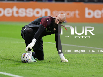 Vanja Milinkovic-Savic participates in the Serie A 2024-2025 match between Inter and Torino in Milano, Italy, on October 5, 2024. (