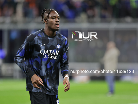 Yann Bisseck participates in the Serie A 2024-2025 match between Inter and Torino in Milano, Italy, on October 5, 2024. 