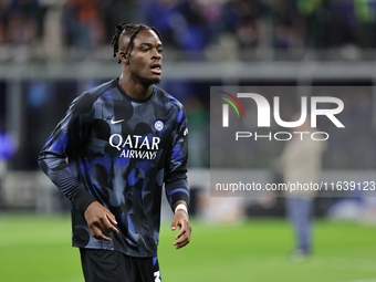 Yann Bisseck participates in the Serie A 2024-2025 match between Inter and Torino in Milano, Italy, on October 5, 2024. (