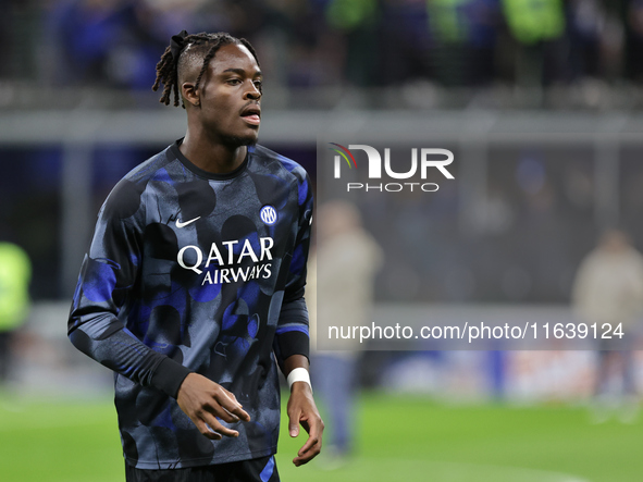 Yann Bisseck participates in the Serie A 2024-2025 match between Inter and Torino in Milano, Italy, on October 5, 2024. 