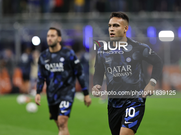 Lautaro Martinez during the Serie A 2024-2025 match between Inter and Torino in Milano, Italy, on October 5, 2024 