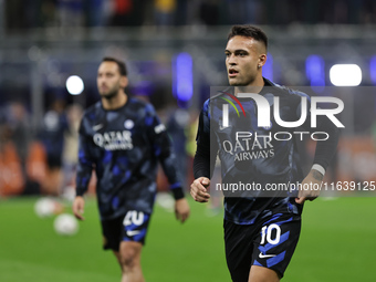 Lautaro Martinez during the Serie A 2024-2025 match between Inter and Torino in Milano, Italy, on October 5, 2024 (