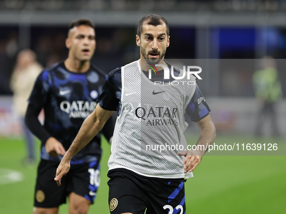 Henrikh Mkhitaryan participates in the Serie A 2024-2025 match between Inter and Torino in Milano, Italy, on October 5, 2024. 