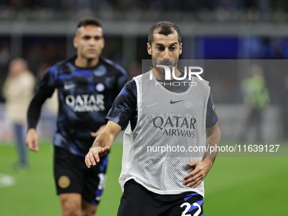 Henrikh Mkhitaryan participates in the Serie A 2024-2025 match between Inter and Torino in Milano, Italy, on October 5, 2024. 