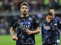 Francesco Acerbi participates in the Serie A 2024-2025 match between Inter and Torino in Milano, Italy, on October 5, 2024 (