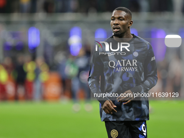 Marcus Thuram during the Serie A 2024-2025 match between Inter and Torino in Milano, Italy, on October 5, 2024 