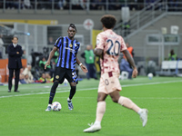 Yann Bisseck participates in the Serie A 2024-2025 match between Inter and Torino in Milano, Italy, on October 5, 2024. (