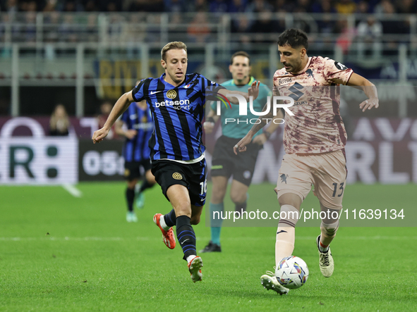 Guillermo Maripan participates in the Serie A 2024-2025 match between Inter and Torino in Milano, Italy, on October 5, 2024. 