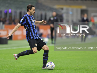 Matteo Darmian participates in the Serie A 2024-2025 match between Inter and Torino in Milano, Italy, on October 5, 2024. (