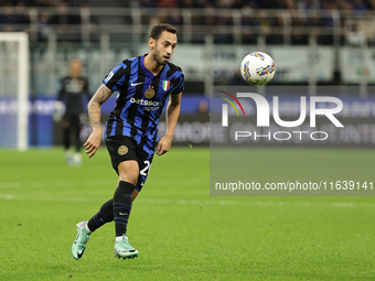 Hakan Calhanoglu participates in the Serie A 2024-2025 match between Inter and Torino in Milano, Italy, on October 5, 2024. (