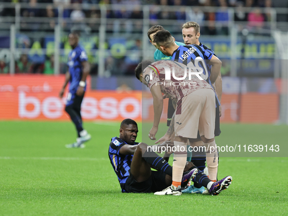 Marcus Thuram during the Serie A 2024-2025 match between Inter and Torino in Milano, Italy, on October 5, 2024 