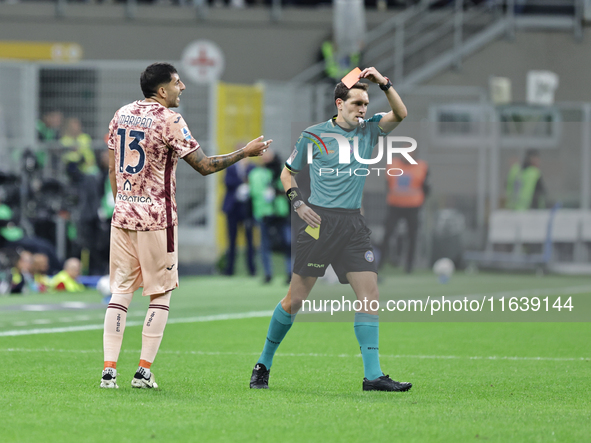 Guillermo Maripan participates in the Serie A 2024-2025 match between Inter and Torino in Milano, Italy, on October 5, 2024. 