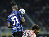 Yann Bisseck participates in the Serie A 2024-2025 match between Inter and Torino in Milano, Italy, on October 5, 2024. (