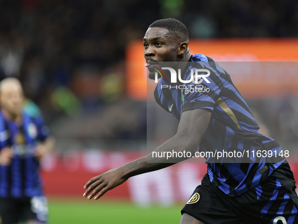 Marcus Thuram during the Serie A 2024-2025 match between Inter and Torino in Milano, Italy, on October 5, 2024 