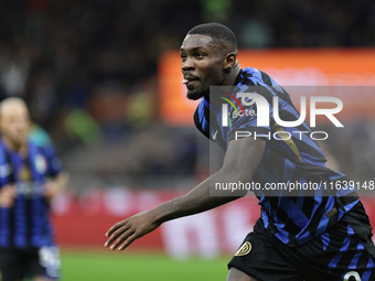 Marcus Thuram during the Serie A 2024-2025 match between Inter and Torino in Milano, Italy, on October 5, 2024 (