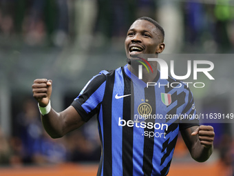 Marcus Thuram during the Serie A 2024-2025 match between Inter and Torino in Milano, Italy, on October 5, 2024 (