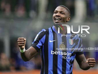 Marcus Thuram during the Serie A 2024-2025 match between Inter and Torino in Milano, Italy, on October 5, 2024 (