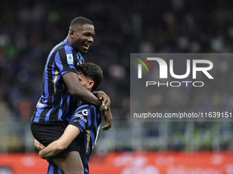 Marcus Thuram during the Serie A 2024-2025 match between Inter and Torino in Milano, Italy, on October 5, 2024 (