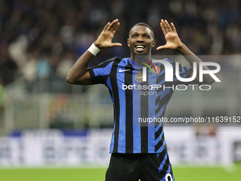 Marcus Thuram during the Serie A 2024-2025 match between Inter and Torino in Milano, Italy, on October 5, 2024 (