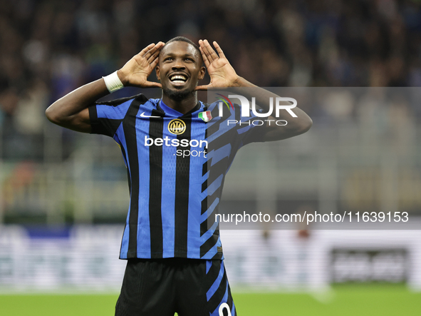 Marcus Thuram during the Serie A 2024-2025 match between Inter and Torino in Milano, Italy, on October 5, 2024 