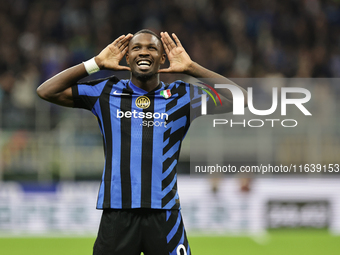 Marcus Thuram during the Serie A 2024-2025 match between Inter and Torino in Milano, Italy, on October 5, 2024 (