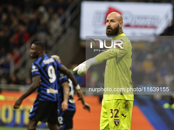 Vanja Milinkovic-Savic participates in the Serie A 2024-2025 match between Inter and Torino in Milano, Italy, on October 5, 2024. 