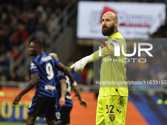 Vanja Milinkovic-Savic participates in the Serie A 2024-2025 match between Inter and Torino in Milano, Italy, on October 5, 2024. (