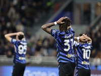 Yann Bisseck participates in the Serie A 2024-2025 match between Inter and Torino in Milano, Italy, on October 5, 2024. (