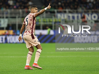 Adam Masina participates in the Serie A 2024-2025 match between Inter and Torino in Milano, Italy, on October 5, 2024. (