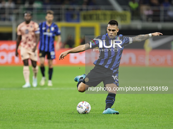 Lautaro Martinez during the Serie A 2024-2025 match between Inter and Torino in Milano, Italy, on October 5, 2024 