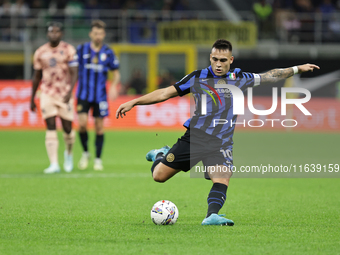 Lautaro Martinez during the Serie A 2024-2025 match between Inter and Torino in Milano, Italy, on October 5, 2024 (