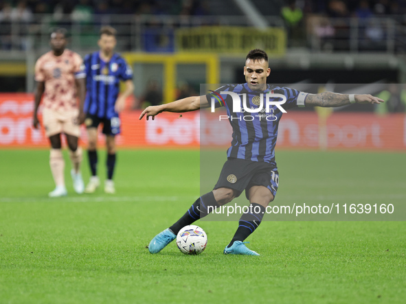 Lautaro Martinez during the Serie A 2024-2025 match between Inter and Torino in Milano, Italy, on October 5, 2024 