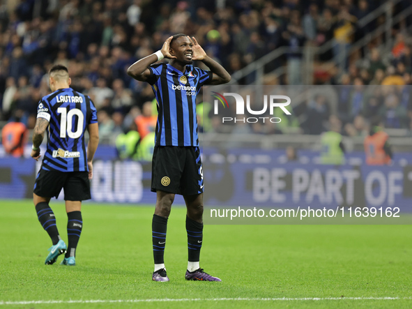 Marcus Thuram during the Serie A 2024-2025 match between Inter and Torino in Milano, Italy, on October 5, 2024 