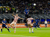 Marcus Thuram plays during the Serie A match between FC Internazionale and Torino FC at Stadio Giuseppe Meazza in Milano, Italy, on October...