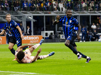 Marcus Thuram plays during the Serie A match between FC Internazionale and Torino FC at Stadio Giuseppe Meazza in Milano, Italy, on October...