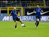 Federico Dimarco plays during the Serie A match between FC Internazionale and Torino FC at Stadio Giuseppe Meazza in Milano, Italy, on Octob...