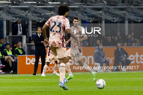 Gvidas Gineitis plays during the Serie A match between FC Internazionale and Torino FC at Stadio Giuseppe Meazza in Milano, Italy, on Octobe...