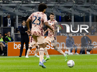 Gvidas Gineitis plays during the Serie A match between FC Internazionale and Torino FC at Stadio Giuseppe Meazza in Milano, Italy, on Octobe...