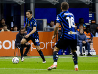 Matteo Darmian plays during the Serie A match between FC Internazionale and Torino FC at Stadio Giuseppe Meazza in Milano, Italy, on October...