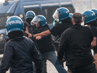 Clashes with the police and pro-Palestine demonstrations occur during the pro-Palestinian demonstration calling for an end to Israeli attack...