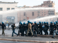 Clashes with the police and pro-Palestine demonstrations occur during the pro-Palestinian demonstration calling for an end to Israeli attack...