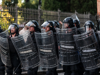 Clashes with the police and pro-Palestine demonstrations occur during the pro-Palestinian demonstration calling for an end to Israeli attack...