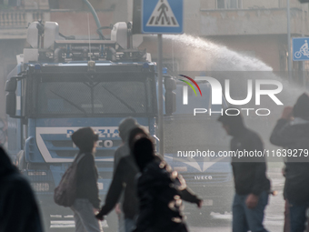 Clashes with the police and pro-Palestine demonstrations occur during the pro-Palestinian demonstration calling for an end to Israeli attack...