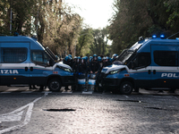 Clashes with the police and pro-Palestine demonstrations occur during the pro-Palestinian demonstration calling for an end to Israeli attack...